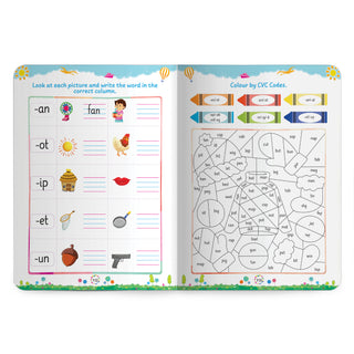 Lil Legends Incredible Phonics Level 2 Main Book for Kids | CVC Words, Short Vowels, 2 and 3 Letter Blending | Early Reading Foundation | Phonics Workbook | For UKG/ Class 1 | Age 4-6