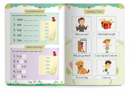 Lil Legends Incredible Phonics Level 2 Sight Words Book | High Frequency Words and Reading Practice | Vocabulary and Activity Book | Age 4+