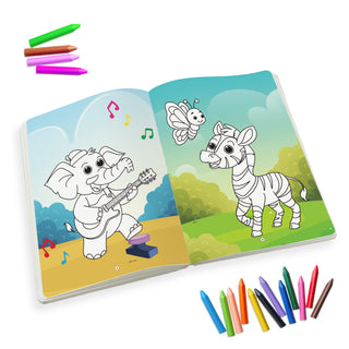 Lil Legends Jumbo Colouring Book Vol 3 for Kids | Bold Outlines and Fun Designs | Nature, Animals and Fun Scenes | Big Size Colouring Activity Book | For Toddlers/LKG/UKG | Age 5+