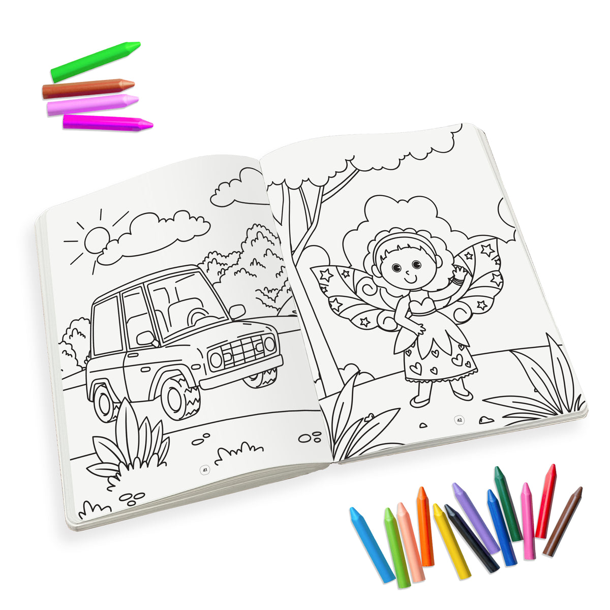 Lil Legends Book Of Crayon Colouring Vol 4 for Kids | Animals, Birds and Surrounding World | Boosts Focus, Creativity and Patience | Fun Activity Book | For UKG/Class 1/Class 2 | Age 4+