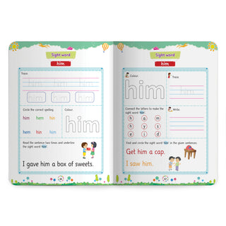 Lil Legends Incredible Phonics Level 1 Sight Words Book for Kids | High Frequency Words and CVC Words | English Reading and Activity Book | For Nursery/LKG | Age 3-5