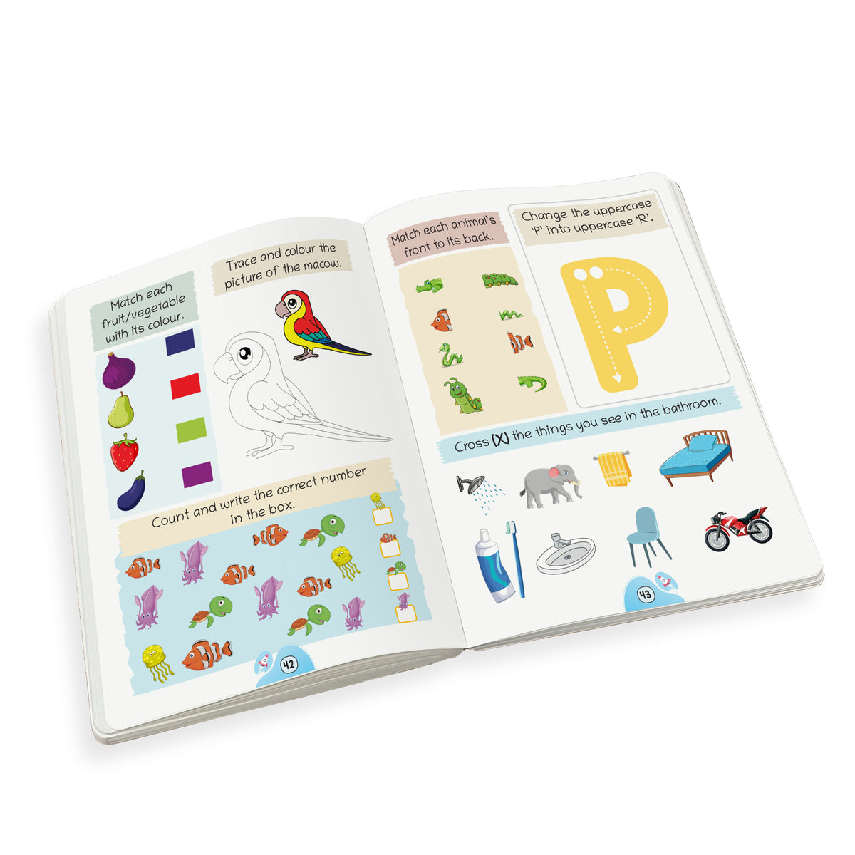 Lil Legends Book of Activities for Kids Age 3+ | Fun Learning Workbook with Tracing, Colouring, Matching and Puzzles | Early Learning Activity Book | For Toddlers/Nursery/LKG/UKG
