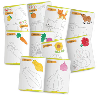 Lil Legends Books of Copy Colouring Set of 5 Books for Kids | Animals, Alphabets, Vegetables, Flowers and Fruits | Fun Activities and Vocabulary Booster for Kids | For LKG/UKG | Age 3+