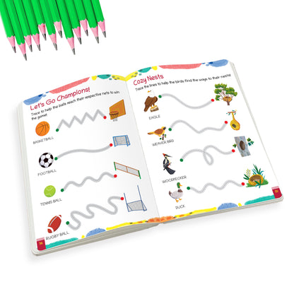 Lil Legends Writing Book Lines and Patterns Tracing Book Level 0 for Kids | India's First Pre-Writing Program | Pencil Control and Activity Book | For Nursery/LKG/UKG | Age 2-3