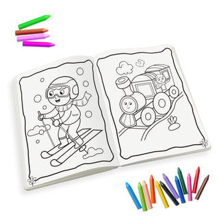 Lil Legends Book Of Crayon Colouring for Kids | Builds Focus, Creativity and Colour Recognition | Colouring Activity Book with Detailed Designs | For UKG/Class 1 | Age 5+