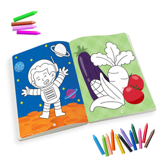 Lil Legends Crayon Colouring Book Vol 3 for Kids | Bold Outlines and Simple Designs | Animals, Birds and Surrounding World | Fun Colouring Activity Book | For LKG/UKG | Age 3+