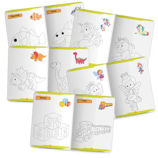 Lil Legends Books Of Copy Colouring Set of 5 Books for Kids | Dinosaurs, Unicorns, Toys, Fairies and Underwater World | Fun Activities and Vocabulary Booster | For LKG/UKG | Age 3+