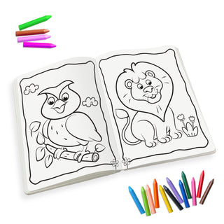 Lil Legends Book Of Crayon Colouring for Kids | Builds Focus, Creativity and Colour Recognition | Colouring Activity Book with Detailed Designs | For LKG/UKG | Age 4+