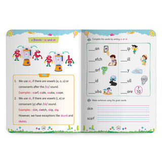 Lil Legends Incredible Phonics Level 3 Main Book for Kids | Digraphs, Consonant Blends and Decodable Stories | Reading Fluency | Advanced Phonics Workbook | For Class 1 and Class 2 | Age 5-7
