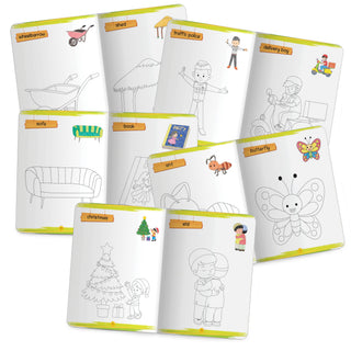Lil Legends Books Of Copy Colouring Set of 5 Books for Kids | Community Helpers, Festivals, Things at Home and More | Fun Activities and Vocabulary Booster | For LKG/UKG | Age 3+