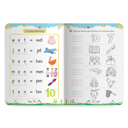 Lil Legends Incredible Phonics Level 1 Main Book Part 1, Part 2 and Sight Words Book | Set of 3 for Age 3-5 Years | Letter Sounds, High Frequency Words and Fun Activities | For Nursery/LKG/
