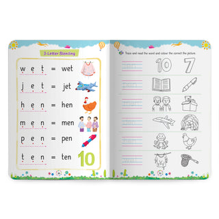 Lil Legends Incredible Phonics Level 1 Main Book Part 1, Part 2 and Sight Words Book | Set of 3 for Age 3-5 Years | Letter Sounds, High Frequency Words and Fun Activities | For Nursery/LKG/