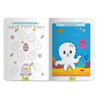 Lil Legends Book of Activities for Age 4+ | Fun Learning Workbook with Tracing, Writing, Colouring Matching, Puzzles and More | Early Learning Activity Book | For LKG/UKG/Class 1