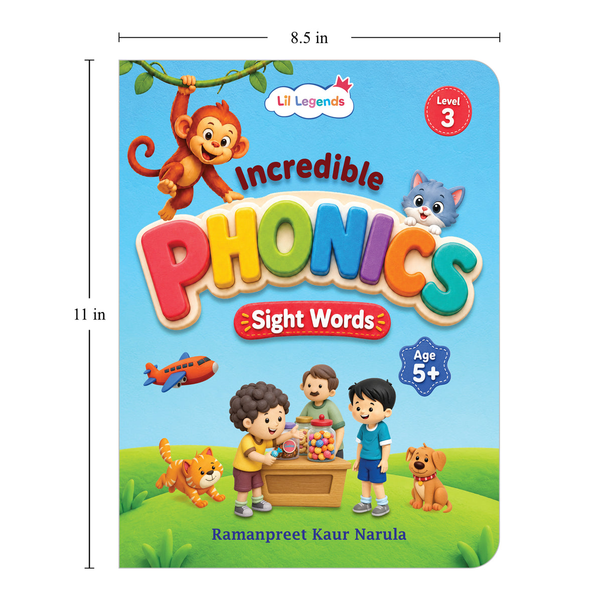 Lil Legends Incredible Phonics Level 3 Sight Words Book | Tricky and High Frequency Words | Reading Fluency and Fun Activity Book | Age 5+