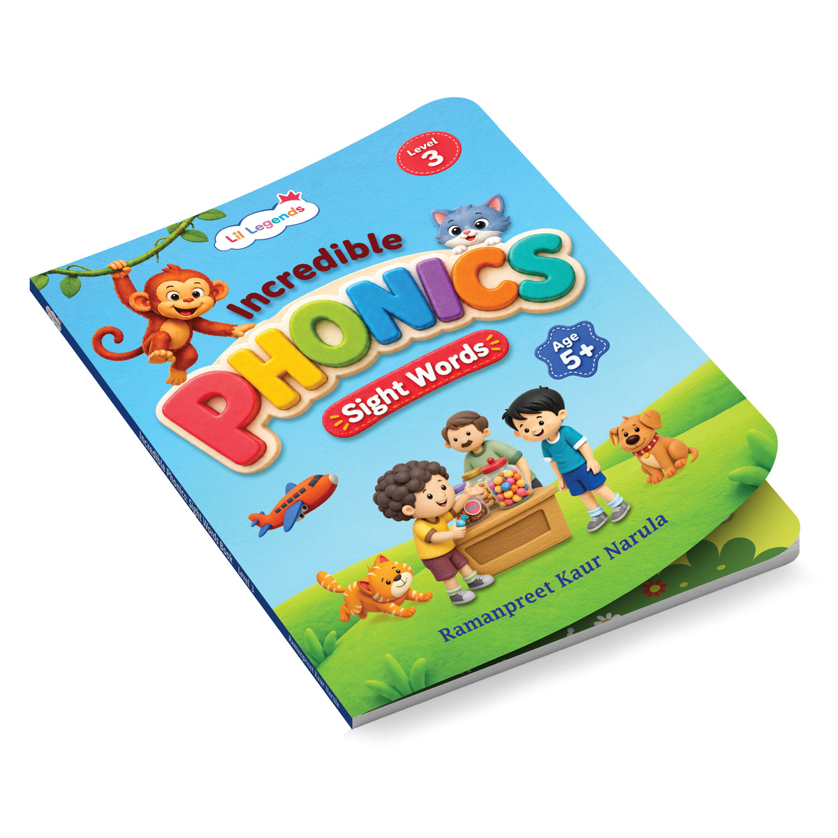 Lil Legends Incredible Phonics Level 3 Sight Words Book | Tricky and High Frequency Words | Reading Fluency and Fun Activity Book | Age 5+
