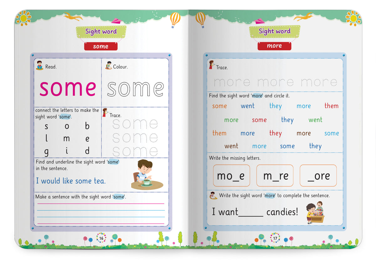 Lil Legends Incredible Phonics Level 3 Sight Words Book | Tricky and High Frequency Words | Reading Fluency and Fun Activity Book | Age 5+