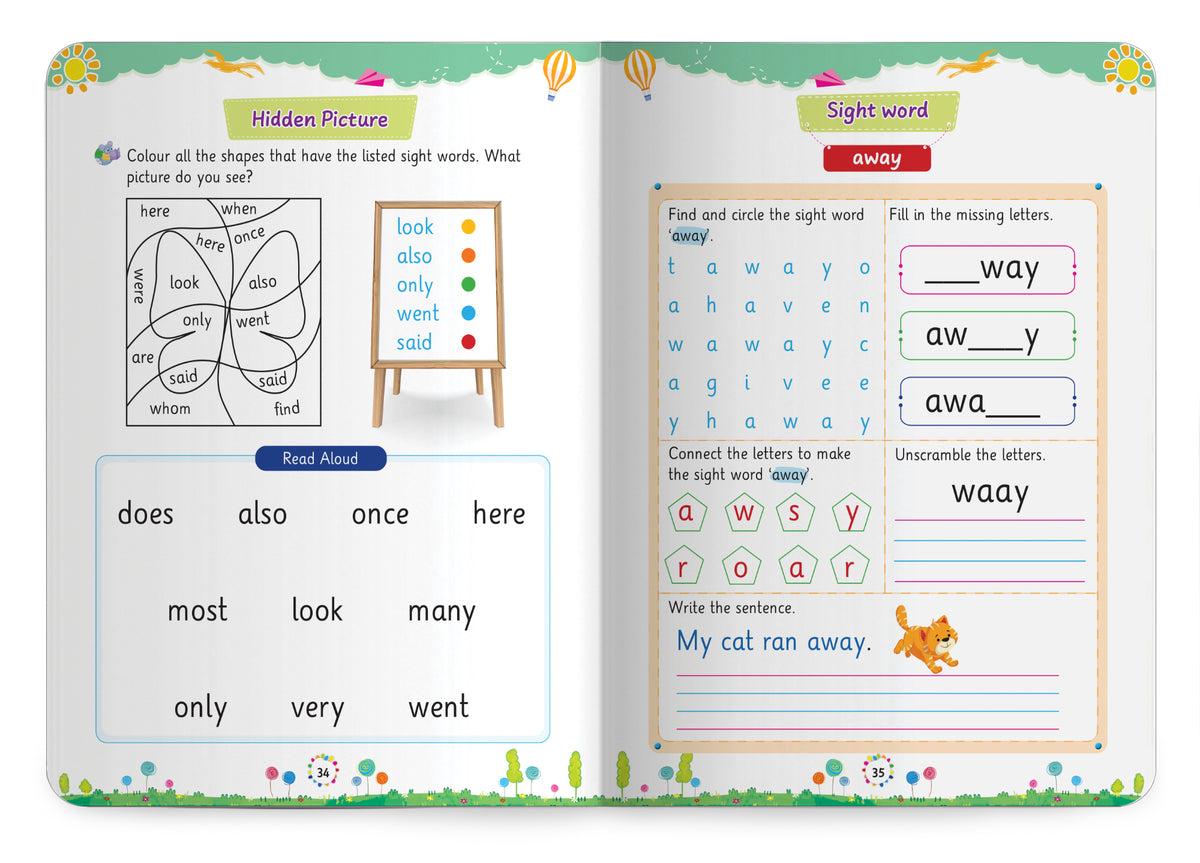 Lil Legends Incredible Phonics Level 3 Sight Words Book | Tricky and High Frequency Words | Reading Fluency and Fun Activity Book | Age 5+