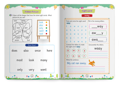 Lil Legends Incredible Phonics Level 3 Sight Words Book | Tricky and High Frequency Words | Reading Fluency and Fun Activity Book | Age 5+