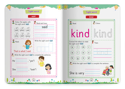 Lil Legends Incredible Phonics Level 3 Sight Words Book | Tricky and High Frequency Words | Reading Fluency and Fun Activity Book | Age 5+