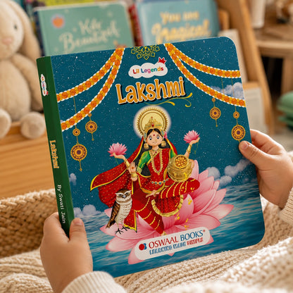 Lil Legends Tale of Goddess Lakshmi Board Book for Kids | Illustrated Mythological Story | Short Bedtime Story Book | Cultural Learning Picture Book | Age 3+ Years