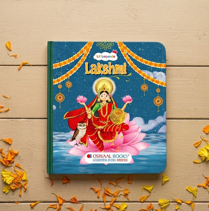 Lil Legends Tale of Goddess Lakshmi Board Book for Kids | Illustrated Mythological Story | Short Bedtime Story Book | Cultural Learning Picture Book | Age 3+ Years