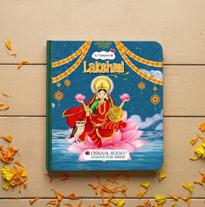 Lil Legends Tale of Goddess Lakshmi Board Book for Kids | Illustrated Mythological Story | Short Bedtime Story Book | Cultural Learning Picture Book | Age 3+ Years