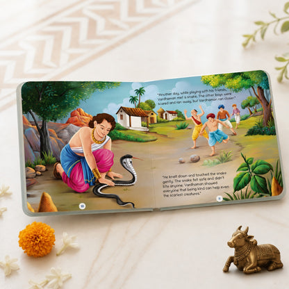 Oswaal Lil Legends Mahavir Swami Story Boardbook for Kids | Illustrated Spiritual & Mythological Story | Inspiring Biography | Cultural Learning Picture Book | Age 3+ Years