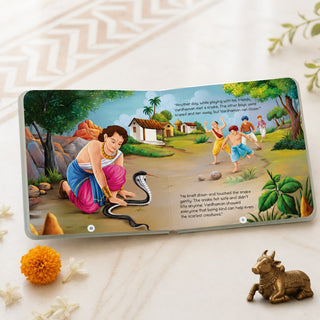 Lil Legends Mahavir Swami Story Boardbook for Kids | Illustrated Spiritual & Mythological Story | Inspiring Biography | Cultural Learning Picture Book | Age 3+ Years
