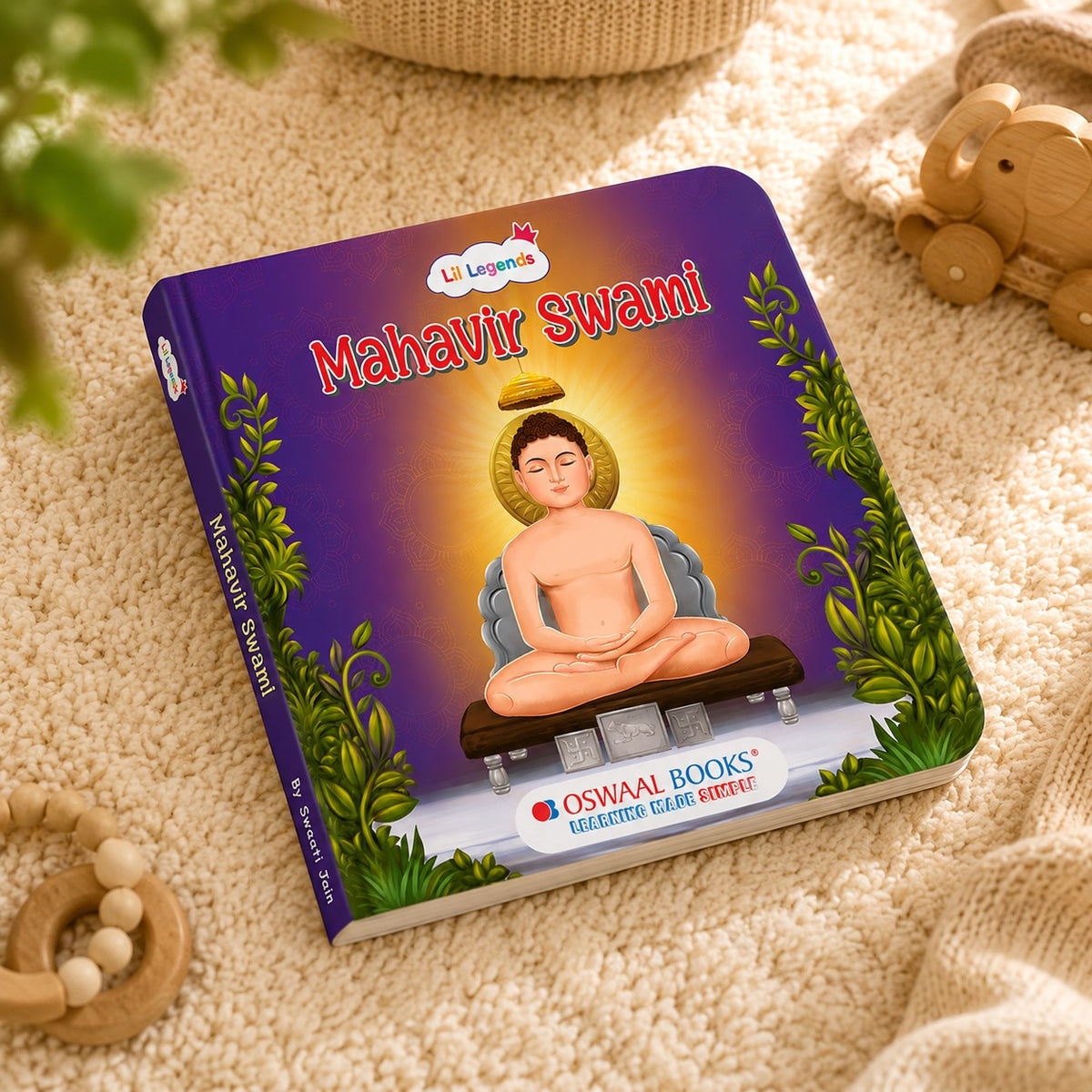 Oswaal Lil Legends Mahavir Swami Story Boardbook for Kids | Illustrated Spiritual & Mythological Story | Inspiring Biography | Cultural Learning Picture Book | Age 3+ Years