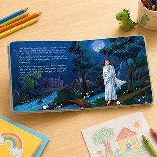 Lil Legends Mahavir Swami Story Boardbook for Kids | Illustrated Spiritual & Mythological Story | Inspiring Biography | Cultural Learning Picture Book | Age 3+ Years