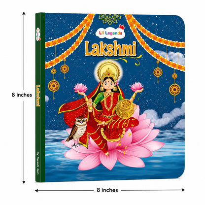 Lil Legends Tale of Goddess Lakshmi Board Book for Kids | Illustrated Mythological Story | Short Bedtime Story Book | Cultural Learning Picture Book | Age 3+ Years