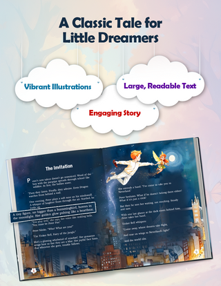 Lil Legends Re-Imagined Classics for Kids | Peter Pan | Illustrated Classic Story Book | Vocabulary, Imagination & Moral Values | Picture Book | Age 7+ Years | Paperback Edition
