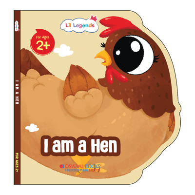 Lil Legends Shaped Board Book - Farm Animals: Hen | Hen-Shaped Picture Book for Kids Age 2+ Years | Early Learning Book with Colourful Illustrations for Toddlers & Preschoolers