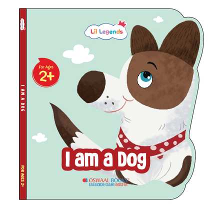 Lil Legends Shaped Board Book - Pet Animals: Dog | Dog-Shaped Picture Book for Kids Age 2+ Years | Early Learning Book with Colourful Illustrations for Toddlers & Preschoolers
