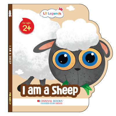 Lil Legends Shaped Board Book - Farm Animals: Sheep | Sheep-Shaped Picture Book for Kids Age 2+ Years | Early Learning Book with Colourful Illustrations for Toddlers & Preschoolers