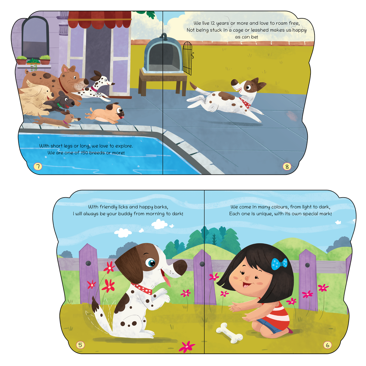 Lil Legends Shaped Board Book - Pet Animals: Dog | Dog-Shaped Picture Book for Kids Age 2+ Years | Early Learning Book with Colourful Illustrations for Toddlers & Preschoolers