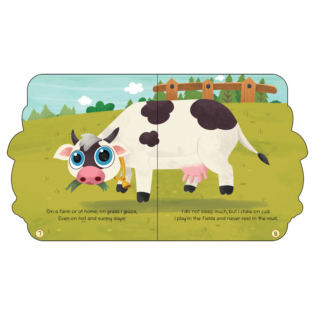 Lil Legends Shaped Board Book - Pet Animals: Cow | Cow-Shaped Picture Book for Kids Age 2+ Years | Early Learning Book with Colourful Illustrations for Toddlers & Preschoolers