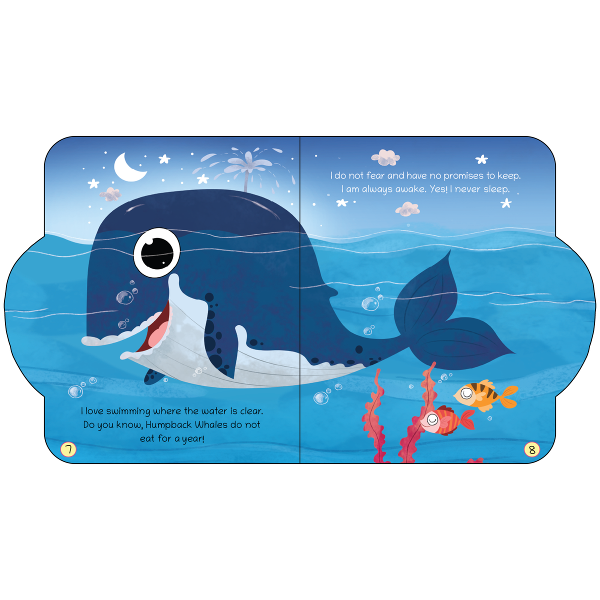 Lil Legends Shaped Board Book - Sea Animals: Whale | Whale-Shaped Picture Book for Kids Age 2+ Years | Early Learning Book with Colourful Illustrations for Toddlers & Preschoolers