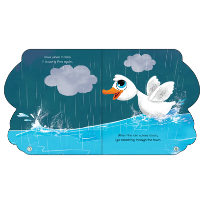 Lil Legends Shaped Board Book - Farm Animals: Duck | Duck-Shaped Picture Book for Kids Age 2+ Years | Early Learning Book with Colourful Illustrations for Toddlers & Preschoolers
