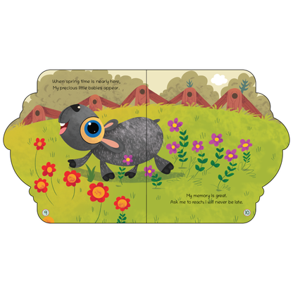 Lil Legends Shaped Board Book - Farm Animals: Sheep | Sheep-Shaped Picture Book for Kids Age 2+ Years | Early Learning Book with Colourful Illustrations for Toddlers & Preschoolers