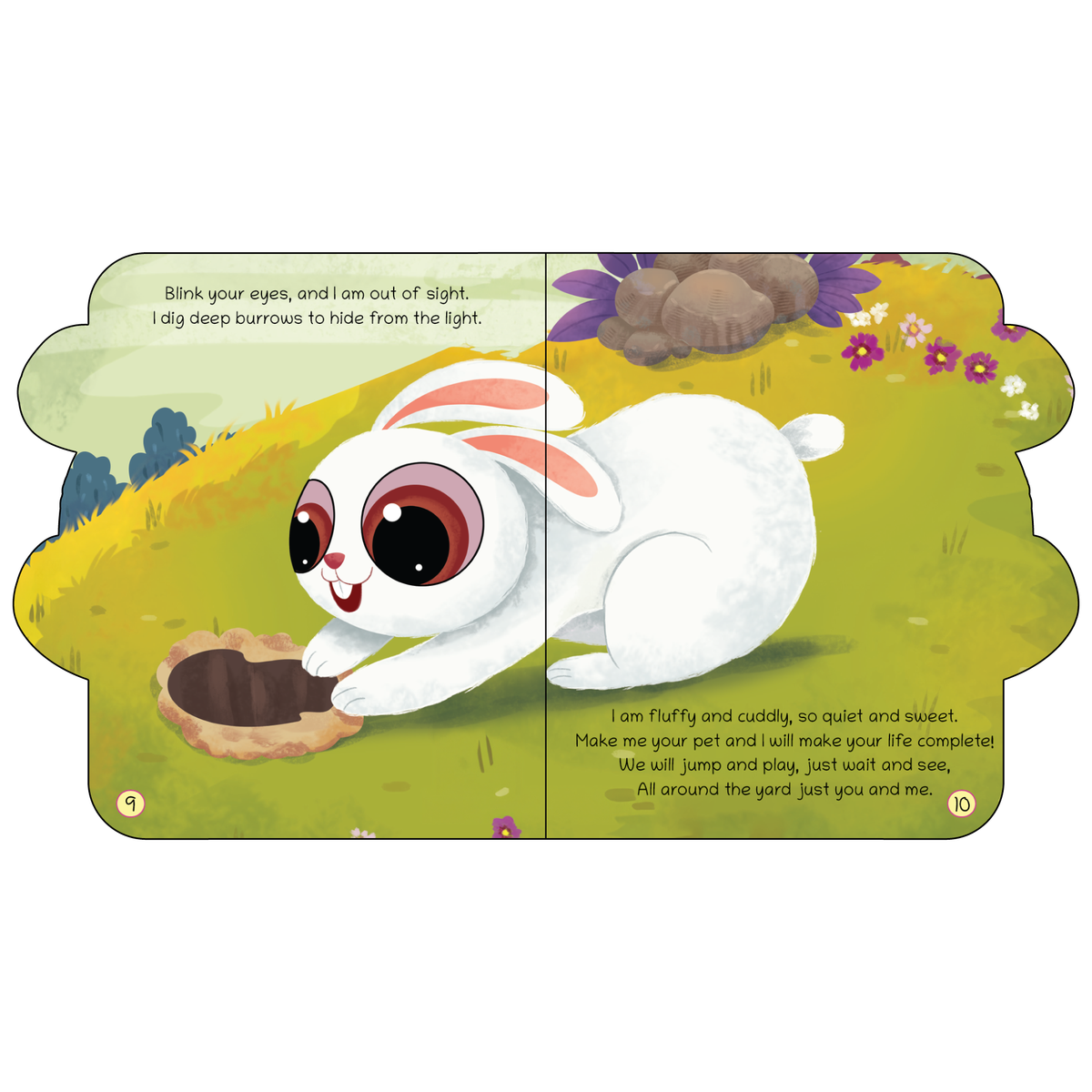Lil Legends Shaped Board Book - Pet Animals: Rabbit | Rabbit-Shaped Picture Book for Kids Age 2+ Years | Early Learning Book with Colourful Illustrations for Toddlers & Preschoolers