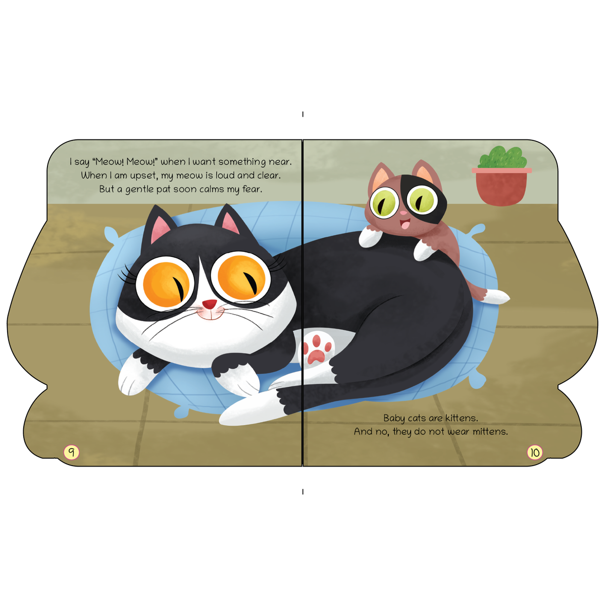 Lil Legends Shaped Board Book - Pet Animals: Cat | Cat-Shaped Picture Book for Kids Age 2+ Years | Early Learning Book with Colourful Illustrations for Toddlers & Preschoolers