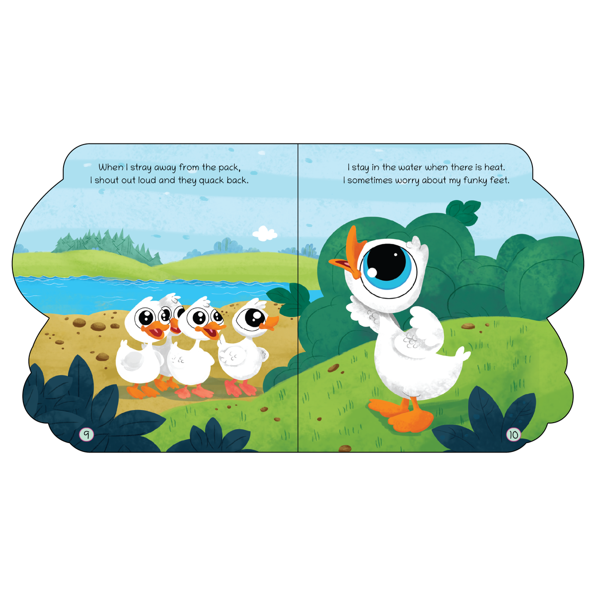 Lil Legends Shaped Board Book - Farm Animals: Duck | Duck-Shaped Picture Book for Kids Age 2+ Years | Early Learning Book with Colourful Illustrations for Toddlers & Preschoolers