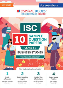 ISC 10 Sample Question Papers Class 11 Business studies For 2024 Exams (Based On The Latest CISCE/ISC Specimen Paper)