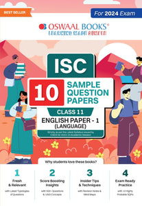 ISC 10 Sample Question Papers Class 11 English-1 For 2024 Exams (Based On The Latest CISCE/ISC Specimen Paper)