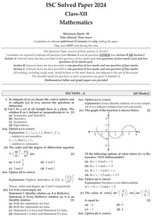 ISC 10 Previous Years' Solved Papers Class-12 PCM | Year-Wise 2014-2024 Physics, Chemistry, Mathematics, English 1, Hindi, Computer science For 2025 Board Exam Oswaal Books and Learning Private Limited