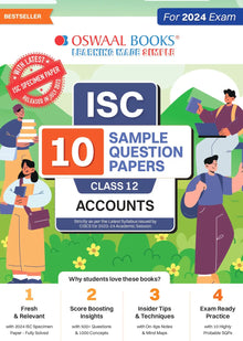 ISC 10 Sample Question Papers Class 12 Accounts For Board Exams 2024 (Based On The Latest CISCE/ ISC Specimen Papers)
