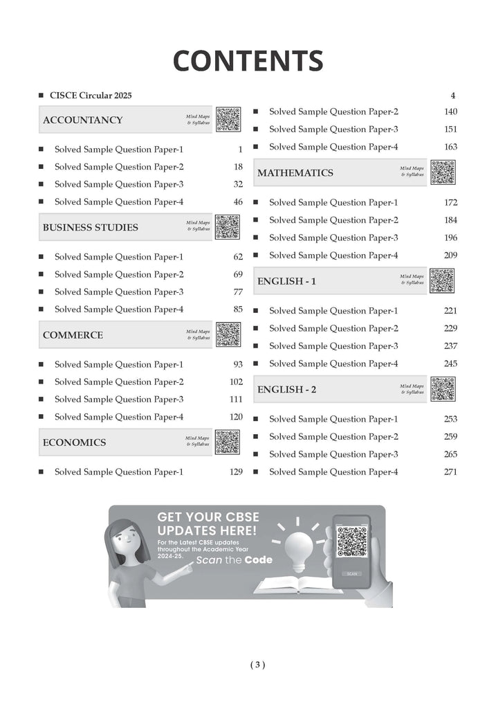 ISC 20 Combined Sample Question Papers | Class 11 | Commerce Stream | Acc | Bs.St. | Com | Eco | Math | Eng 1 | Eng 2 | For 2025 Exam Oswaal Books and Learning Private Limited