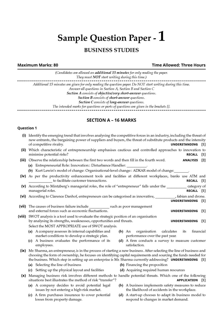 ISC 20 Combined Sample Question Papers | Class 11 | Commerce Stream | Acc | Bs.St. | Com | Eco | Math | Eng 1 | Eng 2 | For 2025 Exam Oswaal Books and Learning Private Limited