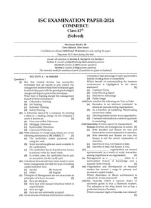 ISC 5 Previous Year Solved Papers Class-12 | Year wise 2018-2024 |  Commerce (Accounts, Economics, Business studies, commerce, English 1, English 2, Maths, Hindi, Computer science) For 2025 Board Exam Oswaal Books and Learning Private Limited
